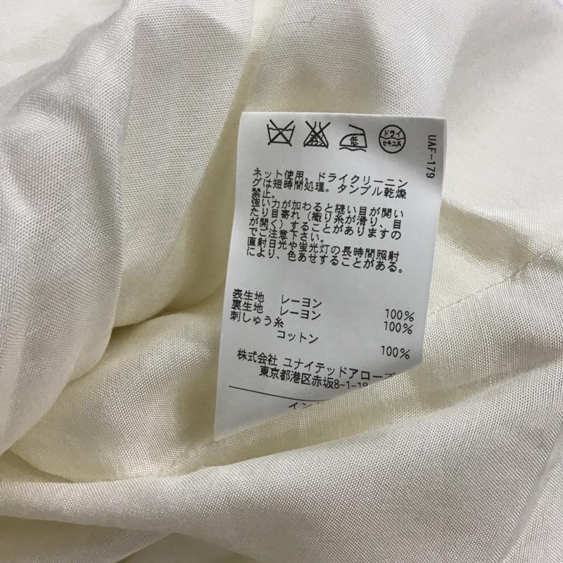 アナザーエディション Anather Edition ワンピース ひざ丈スカート チロリアンワンピース 5626-603-2001 FREE 刺繍 白 / ホワイト / レディース USED 古着 中古 10082708