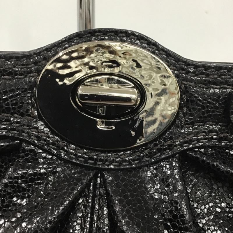 コーチ COACH ハンドバッグ ハンドバッグ 14210 クラッチ 無地 黒 / ブラック / X 銀 / シルバー / レディース USED 古着 中古 10082710