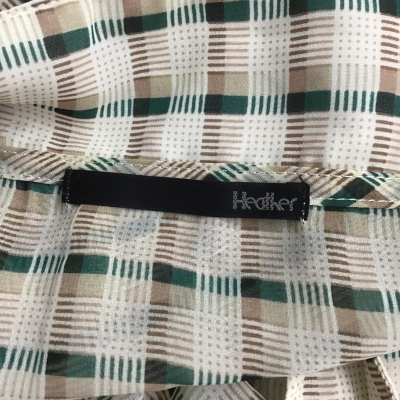 ヘザー Heather シャツ、ブラウス 半袖 HE061227SB FREE チェック マルチカラー / マルチカラー / レディース USED 古着 中古 10082725