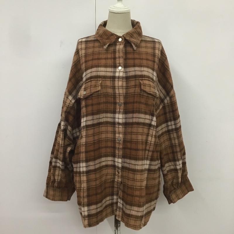 ローリーズファーム LOWRYS FARM シャツ、ブラウス 長袖 FREE チェック マルチカラー / マルチカラー / レディース USED 古着 中古 10082801