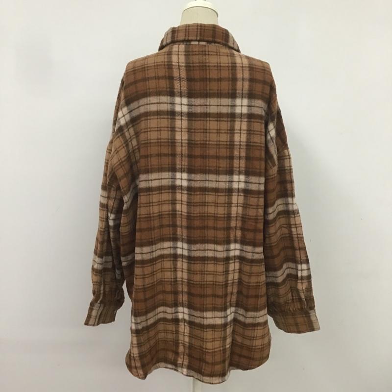 ローリーズファーム LOWRYS FARM シャツ、ブラウス 長袖 FREE チェック マルチカラー / マルチカラー / レディース USED 古着 中古 10082801