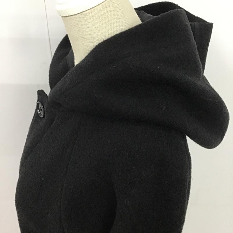 シャルパンティエドゥヴェッソ Charpentier de Vaisseau コート コート一般 ウール 0 無地 黒 / ブラック / レディース USED 古着 中古 10082838