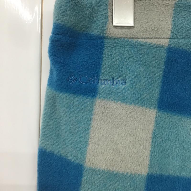 コロンビア Columbia パンツ ショートパンツ 210 PL4214 フリース ハーフパンツ ロゴ S チェック 青 / ブルー / X 灰 / グレー / X 水色 / ライトブルー / レディース USED 古着 中古 10082858