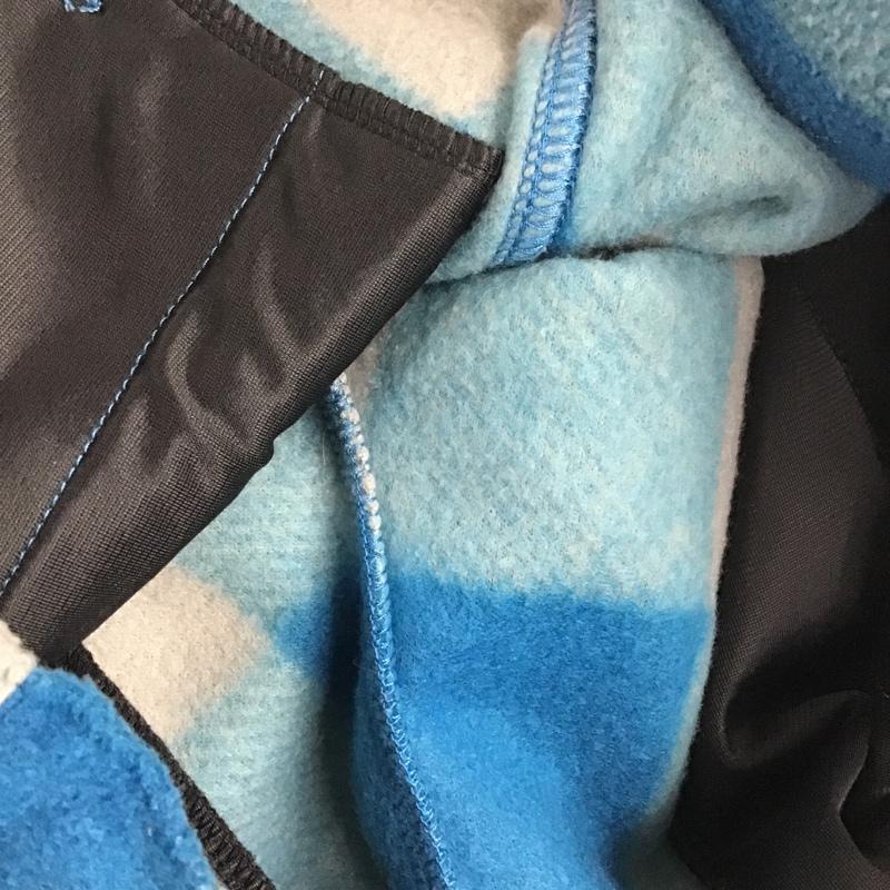 コロンビア Columbia パンツ ショートパンツ 210 PL4214 フリース ハーフパンツ ロゴ S チェック 青 / ブルー / X 灰 / グレー / X 水色 / ライトブルー / レディース USED 古着 中古 10082858