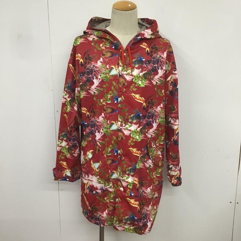 アレキサンダーリーチャン AlexanderLeeChang ウェア ウェア AC-031701 TROPICAL RAIN COAT TROPICAL RAIN COAT トロピカルアイビー 3 総柄 赤 / レッド / メンズ USED 古着 中古 10082895