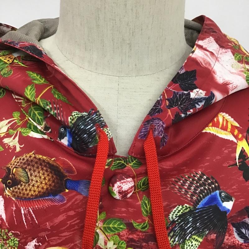 アレキサンダーリーチャン AlexanderLeeChang ウェア ウェア AC-031701 TROPICAL RAIN COAT TROPICAL RAIN COAT トロピカルアイビー 3 総柄 赤 / レッド / メンズ USED 古着 中古 10082895