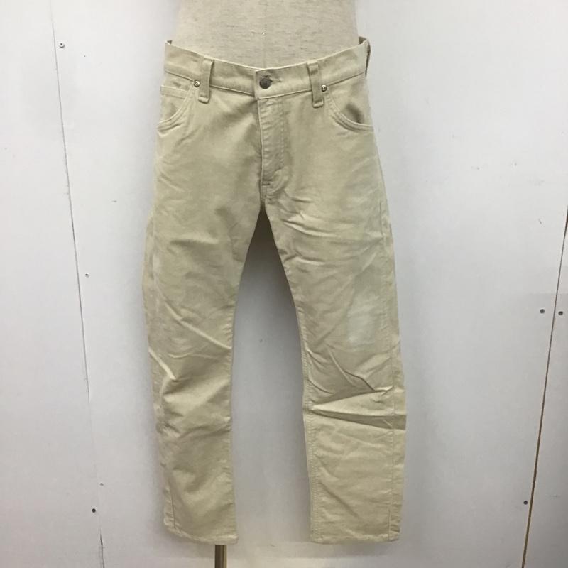 リー Lee ボトムス ボトムス 96078 Westerner for EDIFICE コーデュロイ 31インチ ロゴ、文字 アイボリー / アイボリー / メンズ USED 古着 中古 10082920