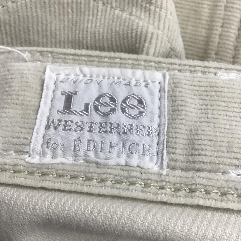 リー Lee ボトムス ボトムス 96078 Westerner for EDIFICE コーデュロイ 31インチ ロゴ、文字 アイボリー / アイボリー / メンズ USED 古着 中古 10082920