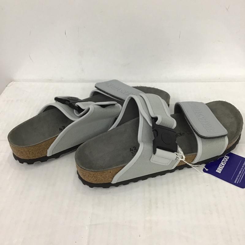 ビルケンシュトック BIRKENSTOCK サンダル サンダル 1009276 Rotterdam ロッテルダム 27cm 箱有 27.0cm ロゴ、文字 灰 / グレー / メンズ USED 古着 中古 10082948