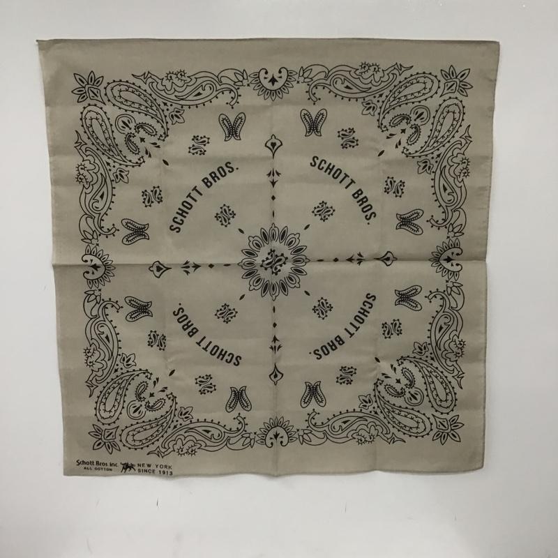 ショット schott ファッション小物 バンダナ ペイズリー バンダナ柄 アイボリー / アイボリー / メンズ USED 古着 中古 10082992