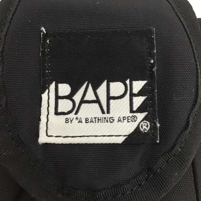 アベイシングエイプ A BATHING APE ポーチ ポーチ 小物入れ ロゴ、文字 黒 / ブラック / メンズ USED 古着 中古 10083028