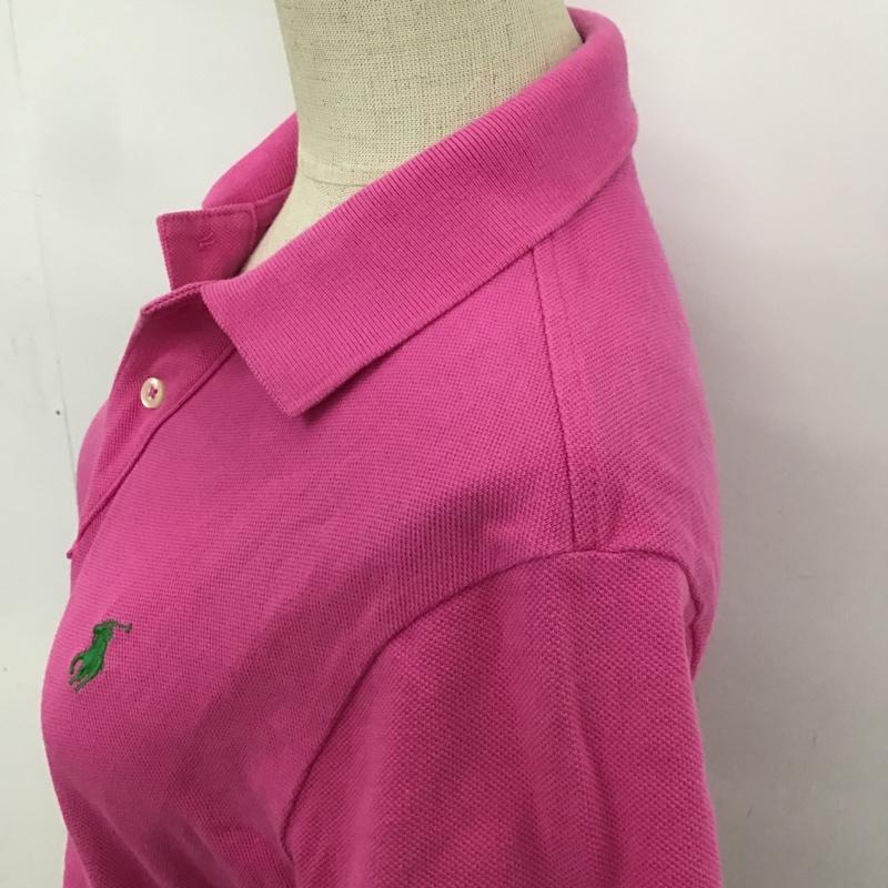 ラルフローレン RALPHLAUREN ポロシャツ 半袖 S 無地 桃 / ピンク / レディース USED 古着 中古 10083071