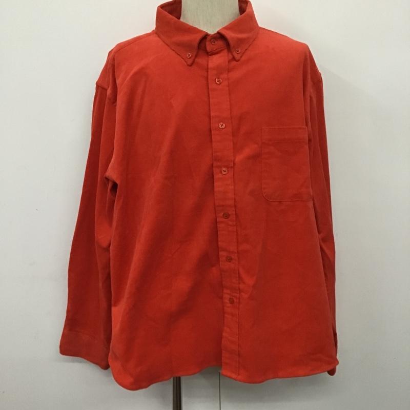 古着 USED シャツ、ブラウス 長袖 無地 赤 / レッド / メンズ USED 古着 中古 10083123