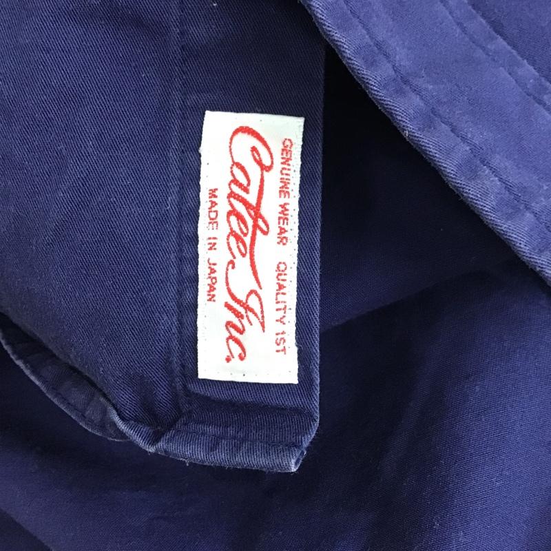 キャリー CALEE シャツ、ブラウス 長袖 ボタンダウンシャツ L 無地 紺 / ネイビー / メンズ USED 古着 中古 10083134