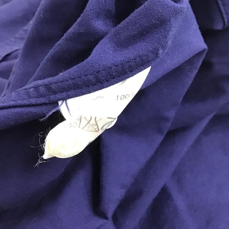 キャリー CALEE シャツ、ブラウス 長袖 ボタンダウンシャツ L 無地 紺 / ネイビー / メンズ USED 古着 中古 10083134