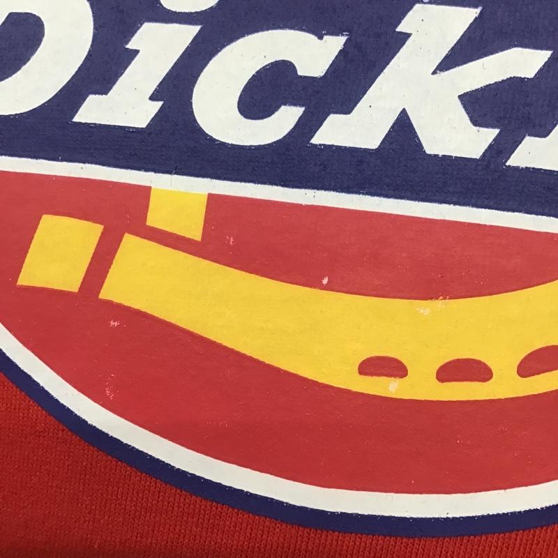 ディッキーズ Dickies トレーナー 長袖 スウェット S プリント 赤 / レッド / メンズ USED 古着 中古 10083138