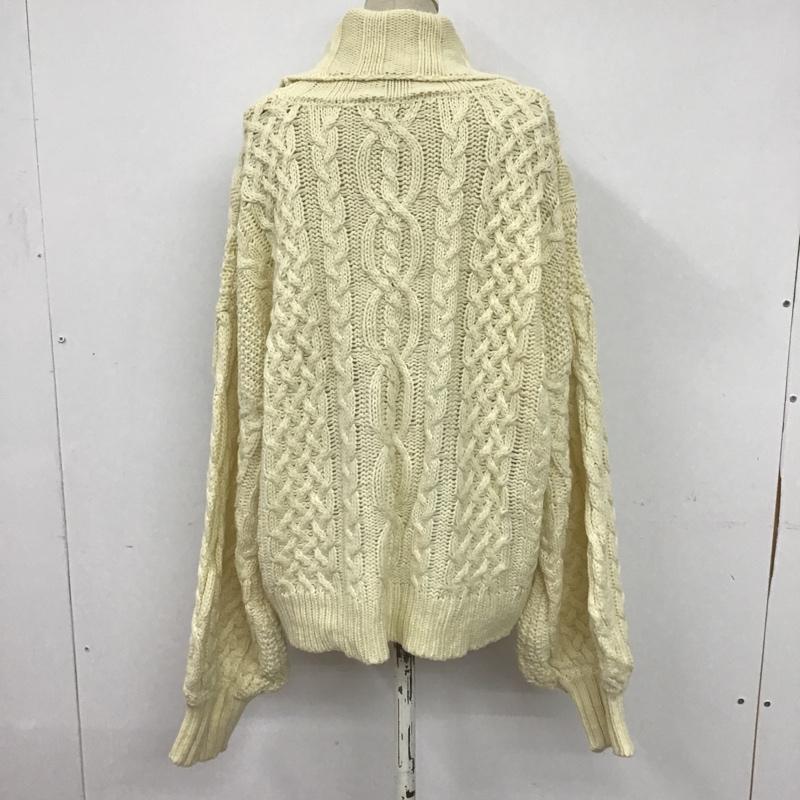 クティール kutir ニット、セーター 長袖 FREE 無地 白 / ホワイト / レディース USED 古着 中古 10083246