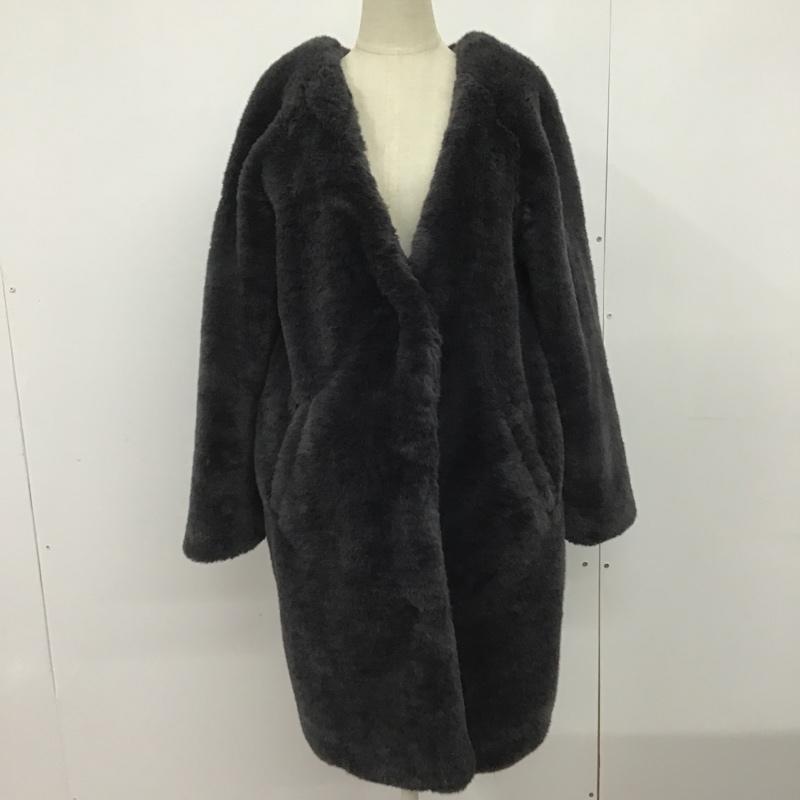 ヘザー Heather コート コート一般 FREE 無地 黒 / ブラック / レディース USED 古着 中古 10083257