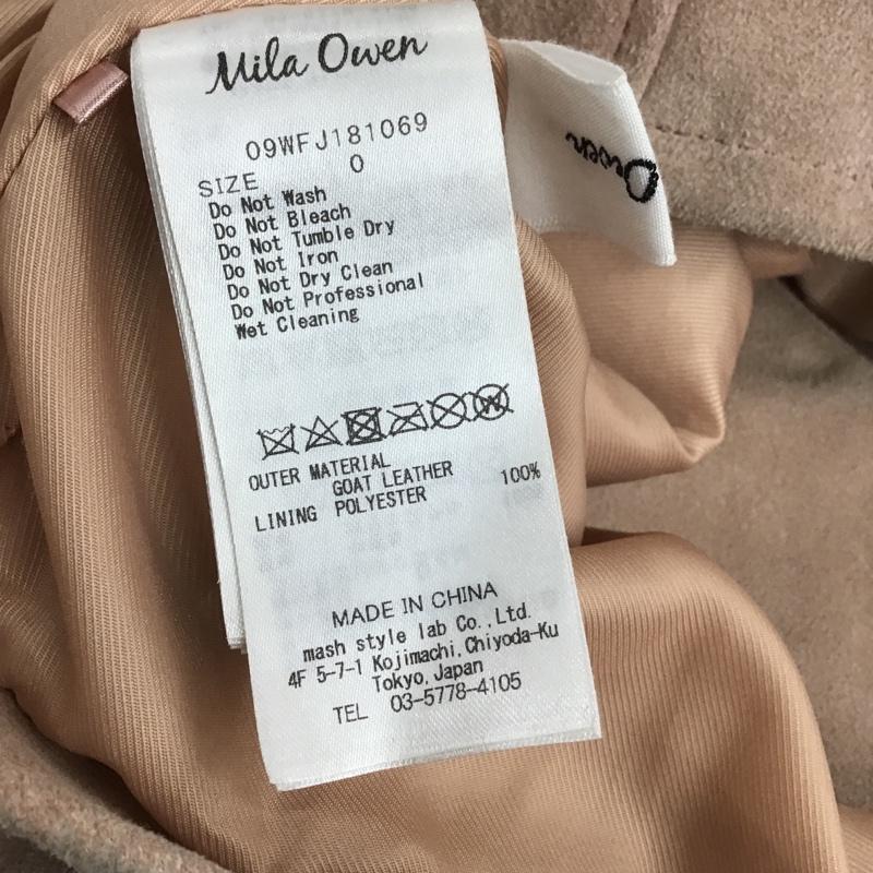 ミラオーウェン Mila Owen ジャケット、上着 ライダース 0 無地 桃 / ピンク / レディース USED 古着 中古 10083263