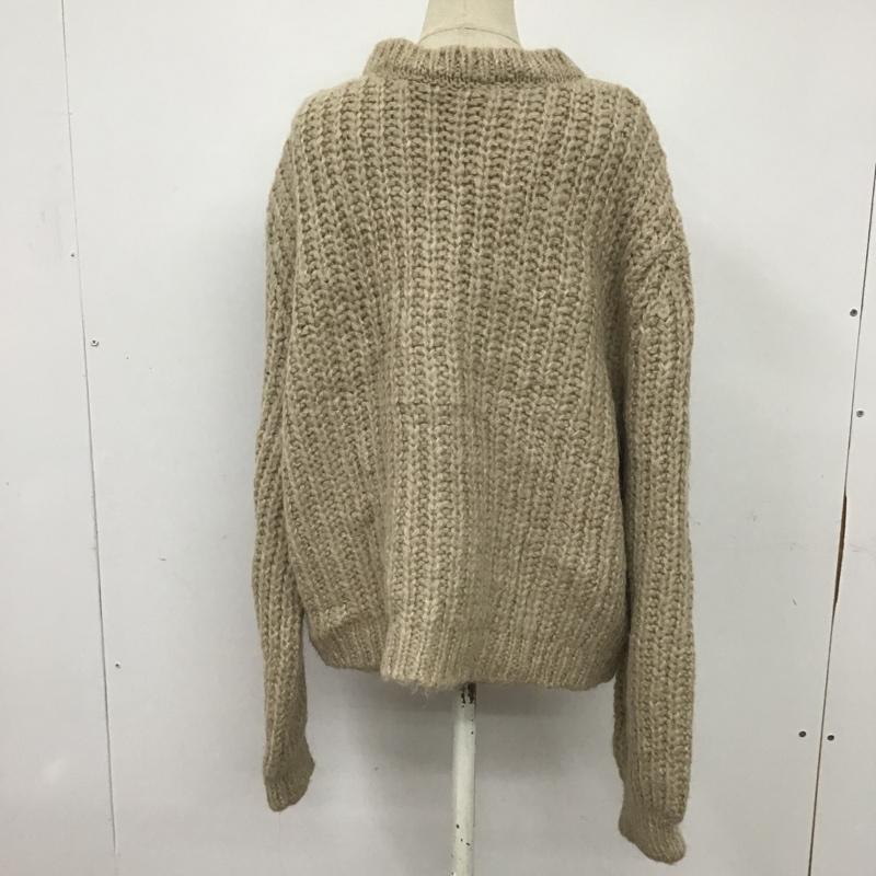 ザラ ZARA カーディガン 長袖 ニット M 無地 ベージュ / ベージュ / レディース USED 古着 中古 10083268