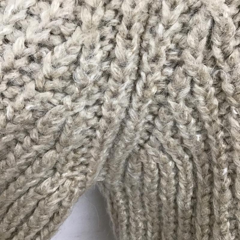 ザラ ZARA カーディガン 長袖 ニット M 無地 ベージュ / ベージュ / レディース USED 古着 中古 10083268