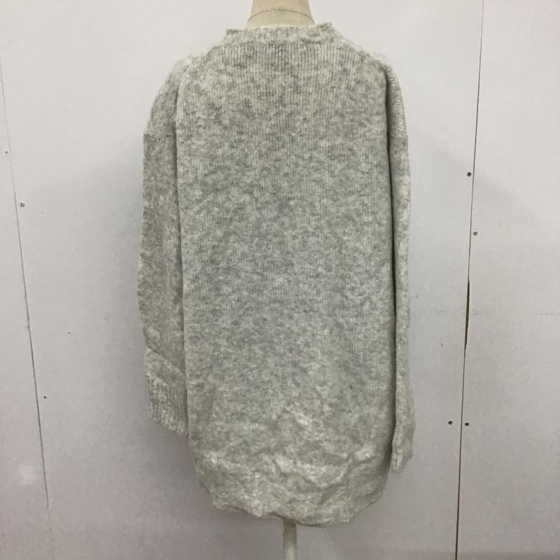 ザラニット ZARA KNIT ニット、セーター 長袖 M 無地 灰 / グレー / レディース USED 古着 中古 10083275