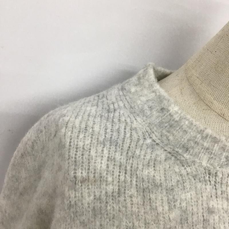 ザラニット ZARA KNIT ニット、セーター 長袖 M 無地 灰 / グレー / レディース USED 古着 中古 10083275