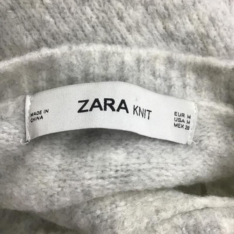ザラニット ZARA KNIT ニット、セーター 長袖 M 無地 灰 / グレー / レディース USED 古着 中古 10083275