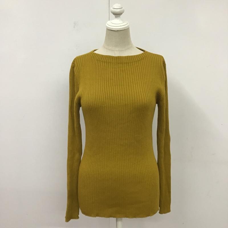 ユナイテッドアローズ UNITED ARROWS ニット、セーター 長袖 無地 マスタード / マスタード / レディース USED 古着 中古 10083279
