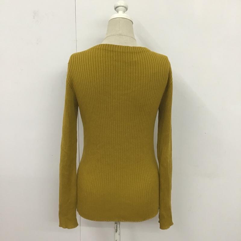 ユナイテッドアローズ UNITED ARROWS ニット、セーター 長袖 無地 マスタード / マスタード / レディース USED 古着 中古 10083279