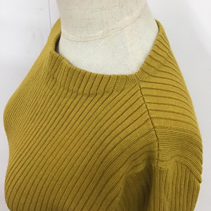 ユナイテッドアローズ UNITED ARROWS ニット、セーター 長袖 無地 マスタード / マスタード / レディース USED 古着 中古 10083279