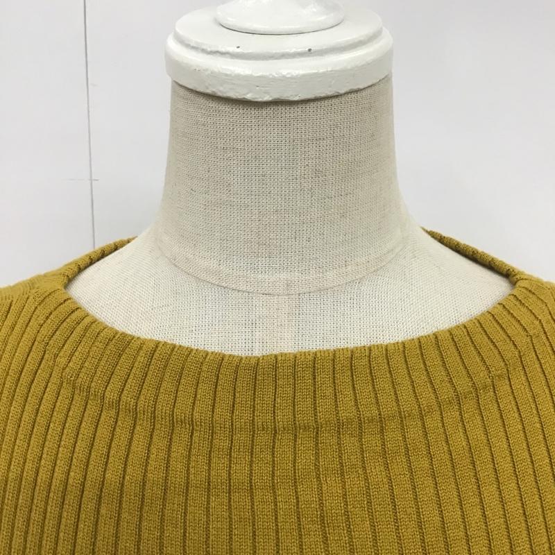 ユナイテッドアローズ UNITED ARROWS ニット、セーター 長袖 無地 マスタード / マスタード / レディース USED 古着 中古 10083279