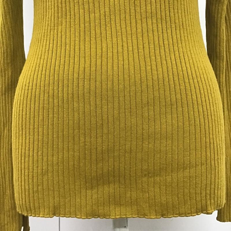 ユナイテッドアローズ UNITED ARROWS ニット、セーター 長袖 無地 マスタード / マスタード / レディース USED 古着 中古 10083279