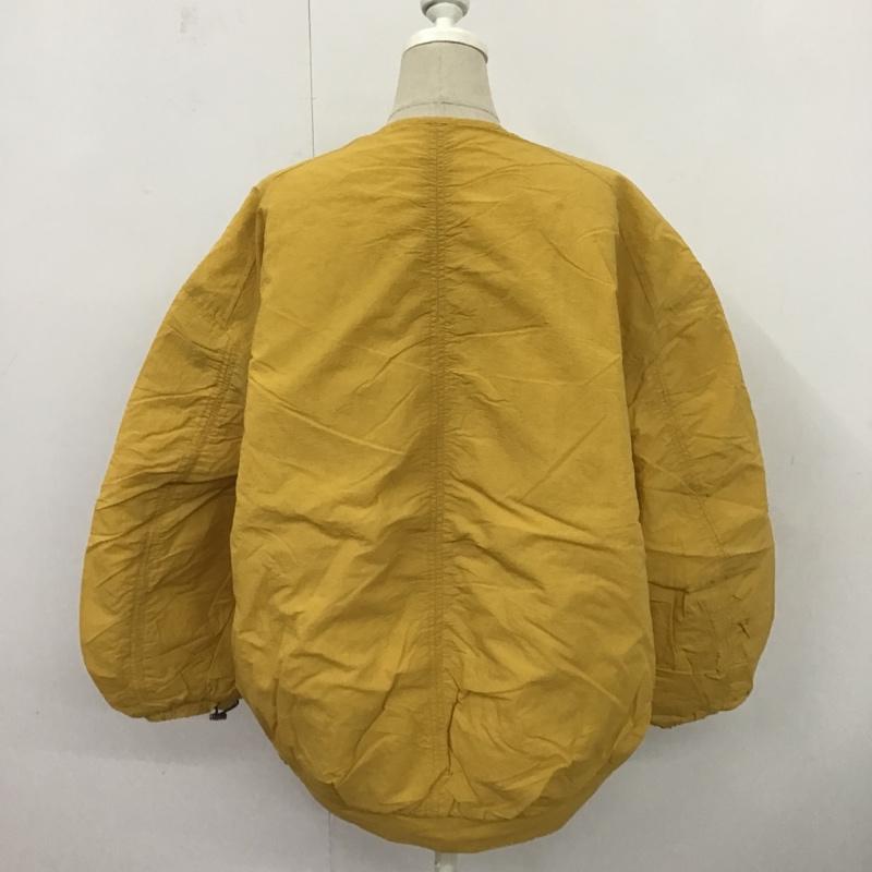 スライ SLY ジャケット、上着 ジャンパー、ブルゾン 030BSY30-1980 NO COLLAR SHIRRING NYLON BZ FREE 無地 黄 / イエロー / レディース USED 古着 中古 10083283