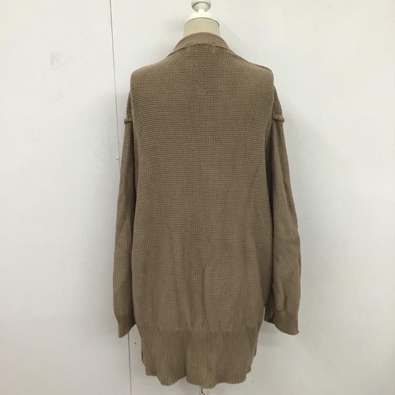 エムアンダーバー M_ カーディガン 長袖 010DA370-5450 FREE 無地 茶 / ブラウン / レディース USED 古着 中古 10083290