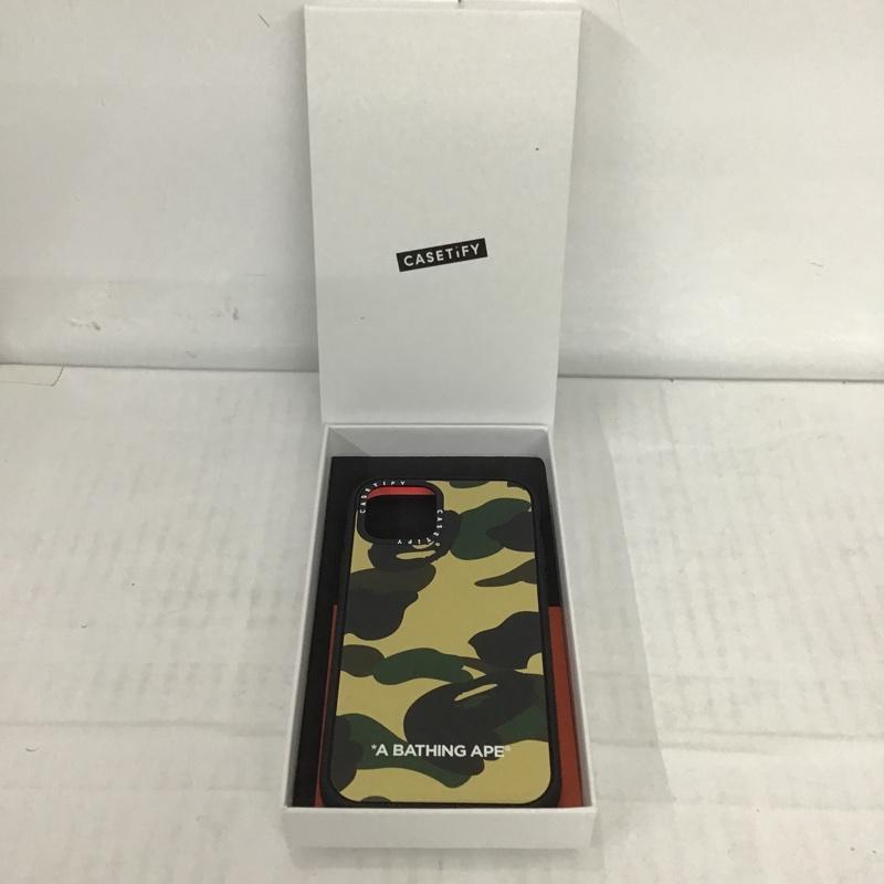 アベイシングエイプ A BATHING APE ファッション小物 ファッション小物 CASETiFY iPhoneケース 箱有 カモ柄 ロゴ、文字 黒 / ブラック / X ベージュ / ベージュ / X カーキ / カーキ / メンズ USED 古着 中古 10083326