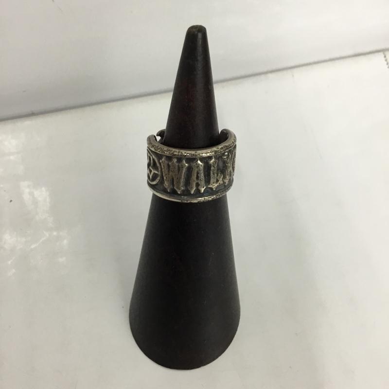 トラヴィスワーカー Travis Walker アクセサリー 指輪 R6 203TW WALKER ROGO RING 8号 箱有 ロゴ、文字 銀 / シルバー / メンズ USED 古着 中古 10083340