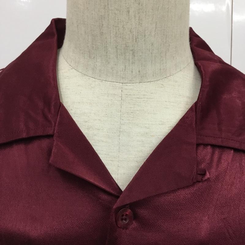 ステューシー STUSSY シャツ、ブラウス 半袖 1110025 2 TONE BOWLING SHIRT ボウリングシャツ タグ付き M ロゴ、文字 ボルドー / ボルドー / X 桃 / ピンク / メンズ USED 古着 中古 10083364