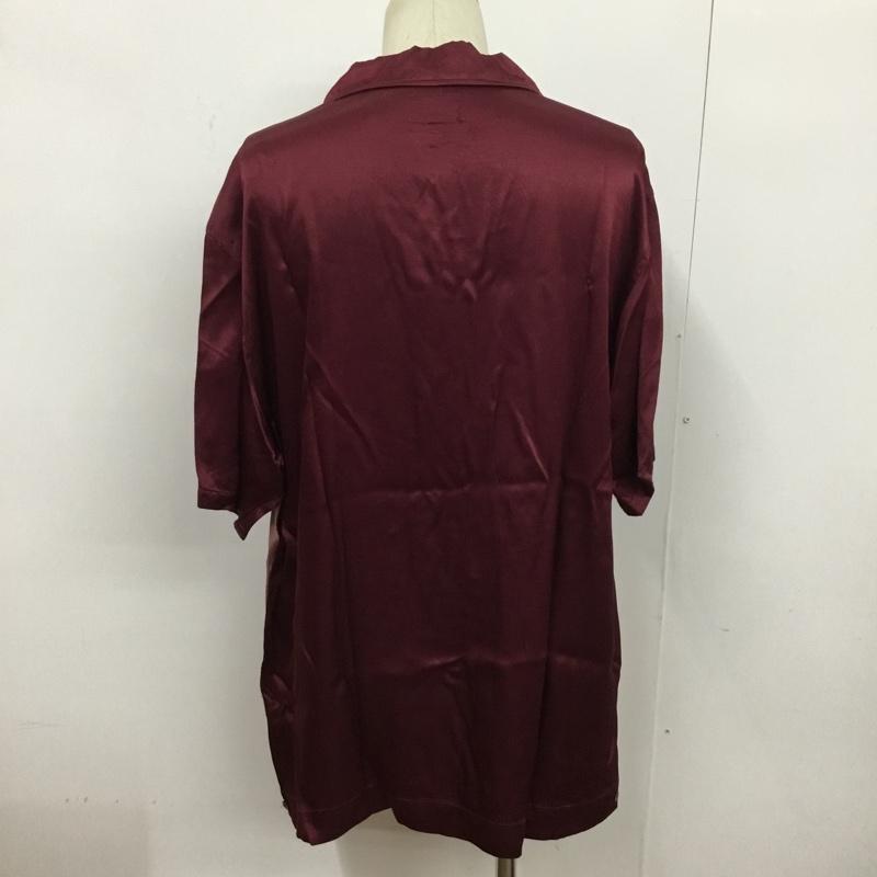 ステューシー STUSSY シャツ、ブラウス 半袖 1110025 2 TONE BOWLING SHIRT ボウリングシャツ タグ付き XXL ロゴ、文字 ボルドー / ボルドー / X 桃 / ピンク / メンズ USED 古着 中古 10083366