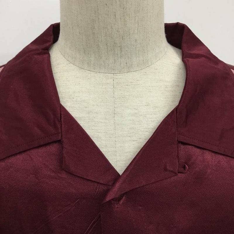 ステューシー STUSSY シャツ、ブラウス 半袖 1110025 2 TONE BOWLING SHIRT ボウリングシャツ タグ付き XXL ロゴ、文字 ボルドー / ボルドー / X 桃 / ピンク / メンズ USED 古着 中古 10083366