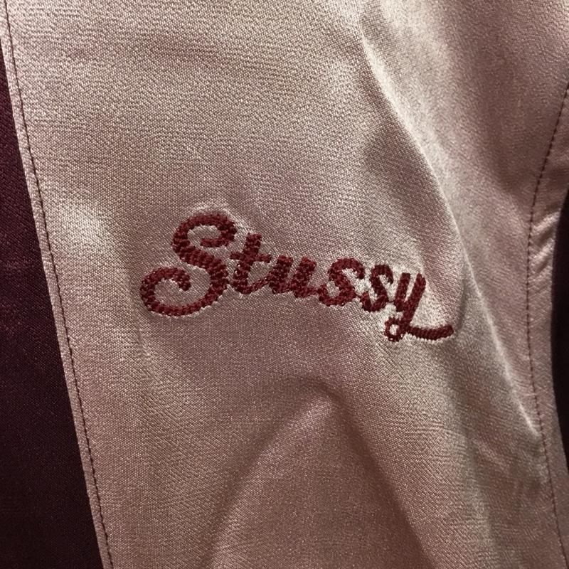 ステューシー STUSSY シャツ、ブラウス 半袖 1110025 2 TONE BOWLING SHIRT ボウリングシャツ タグ付き XXL ロゴ、文字 ボルドー / ボルドー / X 桃 / ピンク / メンズ USED 古着 中古 10083366