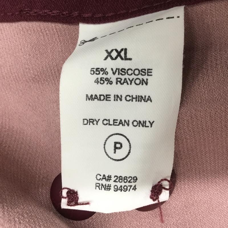 ステューシー STUSSY シャツ、ブラウス 半袖 1110025 2 TONE BOWLING SHIRT ボウリングシャツ タグ付き XXL ロゴ、文字 ボルドー / ボルドー / X 桃 / ピンク / メンズ USED 古着 中古 10083366