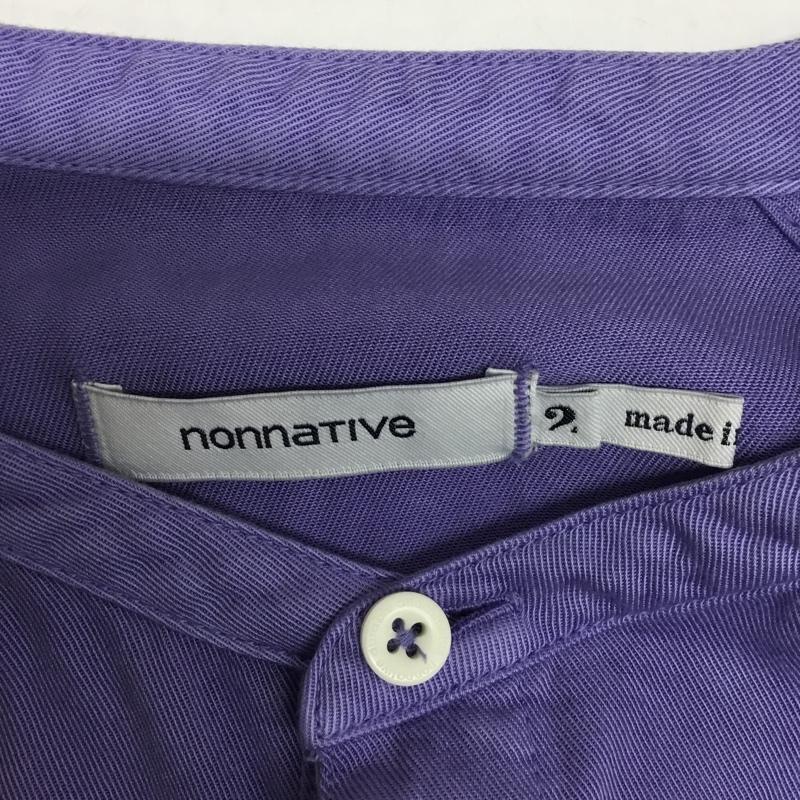 ノンネイティブ nonnative カットソー 長袖 NN-S3205 プルオーバーシャツ 2 無地 水色 / ライトブルー / メンズ USED 古着 中古 10083369