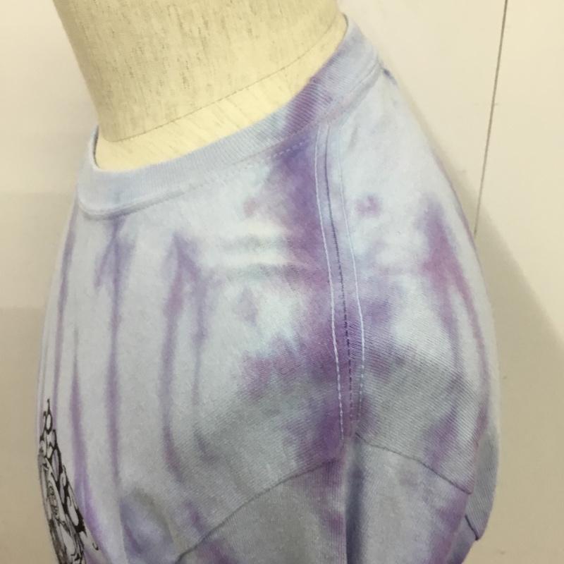 ラディアル RADIALL Tシャツ 長袖 RAD-17AW-SPOT-CUT002 タイダイ バックプリント S ロゴ、文字 水色 / ライトブルー / X 紫 / パープル / メンズ USED 古着 中古 10083379
