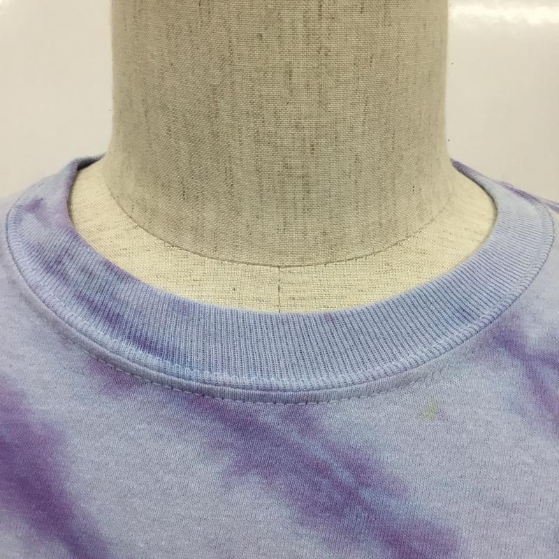 ラディアル RADIALL Tシャツ 長袖 RAD-17AW-SPOT-CUT002 タイダイ バックプリント S ロゴ、文字 水色 / ライトブルー / X 紫 / パープル / メンズ USED 古着 中古 10083379