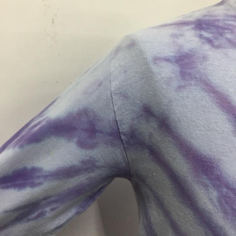 ラディアル RADIALL Tシャツ 長袖 RAD-17AW-SPOT-CUT002 タイダイ バックプリント S ロゴ、文字 水色 / ライトブルー / X 紫 / パープル / メンズ USED 古着 中古 10083379