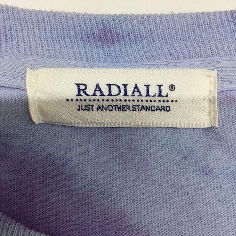 ラディアル RADIALL Tシャツ 長袖 RAD-17AW-SPOT-CUT002 タイダイ バックプリント S ロゴ、文字 水色 / ライトブルー / X 紫 / パープル / メンズ USED 古着 中古 10083379