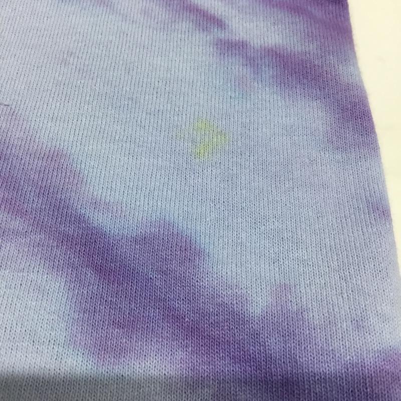ラディアル RADIALL Tシャツ 長袖 RAD-17AW-SPOT-CUT002 タイダイ バックプリント S ロゴ、文字 水色 / ライトブルー / X 紫 / パープル / メンズ USED 古着 中古 10083379