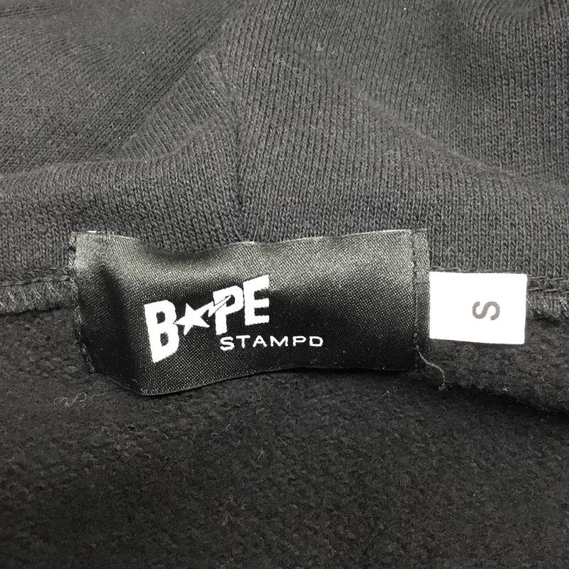 アベイシングエイプ A BATHING APE パーカー 長袖 001ZPD731938X SHARK FULL ZIP HOODIE STAMPD S 黒 / ブラック / メンズ USED 古着 中古 10083380