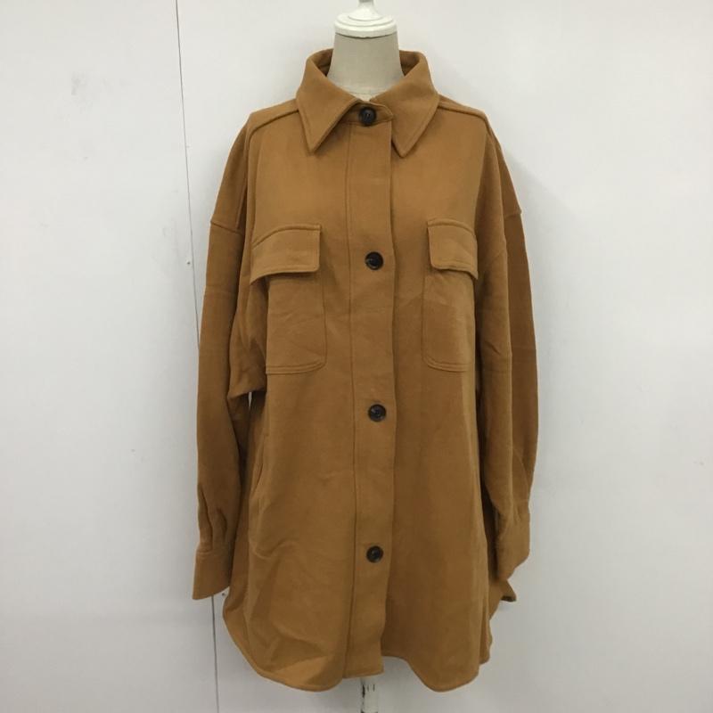 スライ SLY シャツ、ブラウス 長袖 030CAY80-2240 SW OVER SH FREE 無地 茶 / ブラウン / レディース USED 古着 中古 10083441